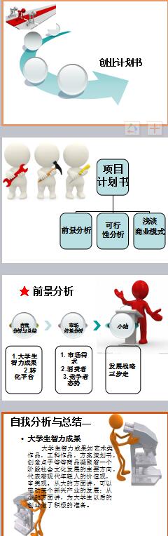 ��ҵ�ƻ���ģ��ppt����