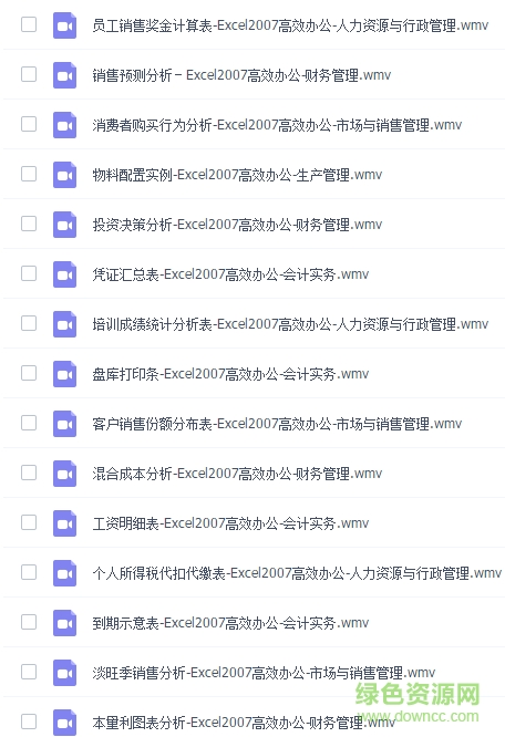 excel2007�̳���Ƶȫ������