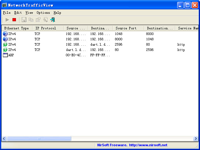 ��������������״̬�鿴��(NetworkTrafficView)����