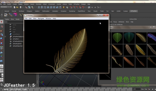 MAYA��ë�������(jcFeather)����