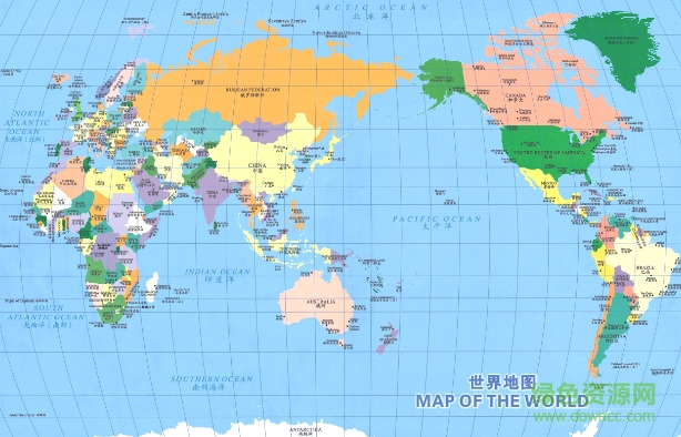 世界地图中英文对照版下载 世界地图中英文对照版下载